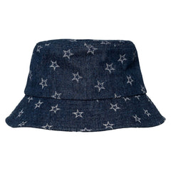 The Wild Collective Women's Denim Bucket Hat - Dallas Cowboys