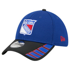 NHL Blue New York Rangers New Era Visor Hit 39THIRTY Flex Hat