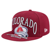 NHL Burgundy Colorado Avalanche New Era Oversized Vintage Arch 59Fifty Fitted Hat