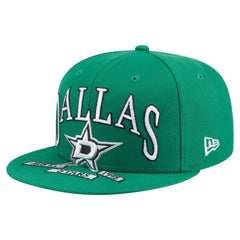 NHL Kelly Green Dallas Stars New Era Oversized Vintage Arch 59Fifty Fitted Hat