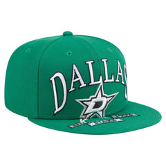 NHL Kelly Green Dallas Stars New Era Oversized Vintage Arch 59Fifty Fitted Hat