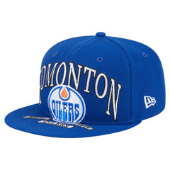 NHL Royal Edmonton Oilers New Era Oversized Vintage Arch 59Fifty Fitted Hat