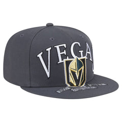 NHL Gray Vegas Golden Knights New Era Oversized Vintage Arch 59Fifty Fitted Hat