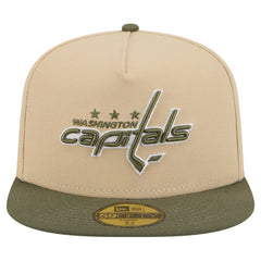NHL Tan/Olive Washington Capitals New Era Color Pack Two-Tone 59FIFTY A-Frame Fitted Hat