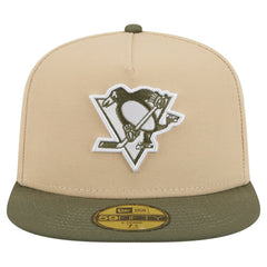 NHL Tan/Olive Pittsburgh Penguins New Era Color Pack Two-Tone 59FIFTY A-Frame Fitted Hat