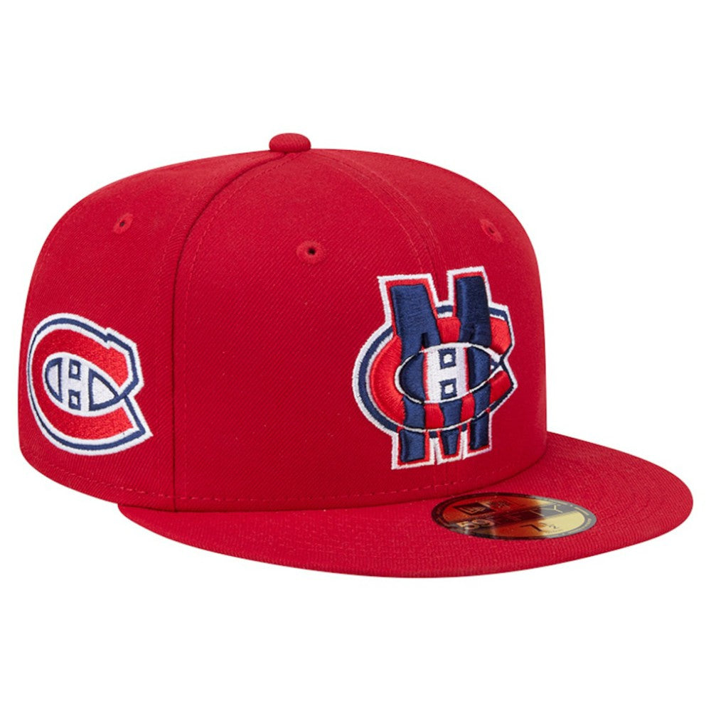 NHL Red Montreal Canadiens New Era Deceptor 59FIFTY Fitted Hat