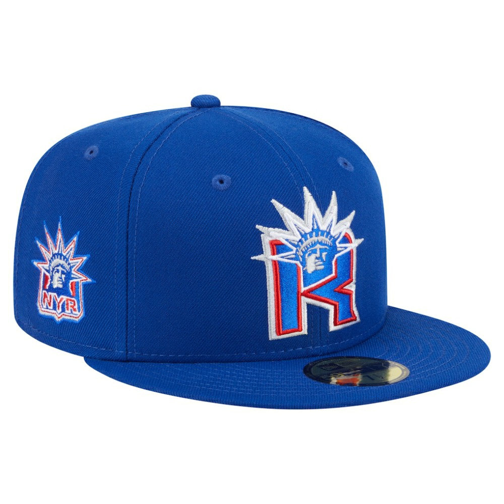 NHL Blue New York Rangers New Era Deceptor 59FIFTY Fitted Hat