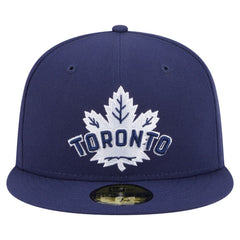 NHL Navy Toronto Maple Leafs New Era Deceptor 59FIFTY Fitted Hat