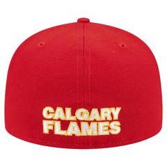 NHL Red Calgary Flames New Era Deceptor 59FIFTY Fitted Hat