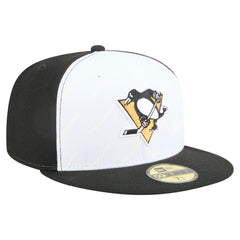 NHL White/Black Pittsburgh Penguins New Era Repeat Two-Tone 59FIFTY Fitted Hat