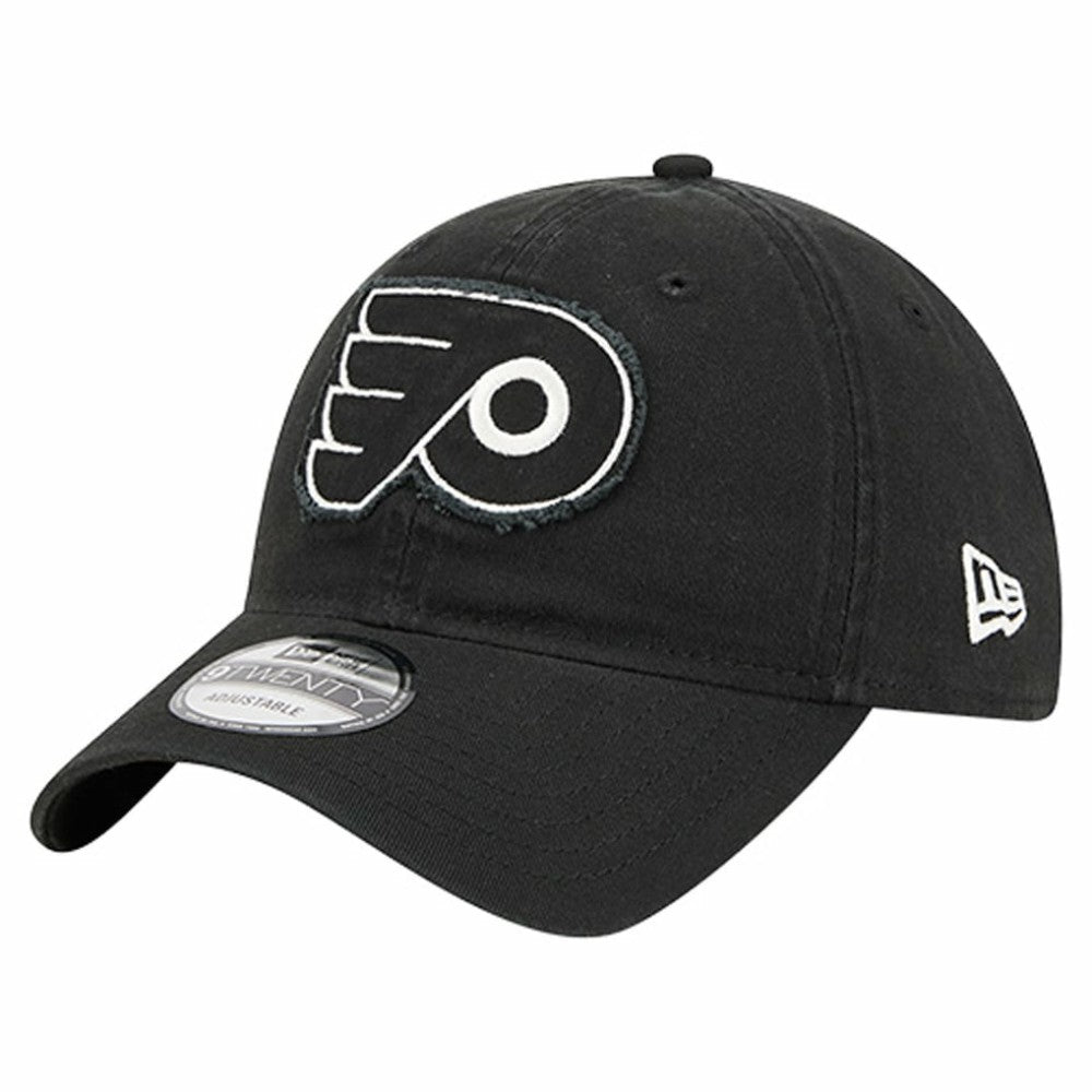 NHL Black Philadelphia Flyers New Era Stamp Fabric Applique 9TWENTY Adjustable Hat