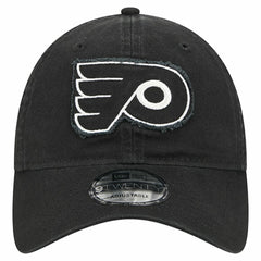 NHL Black Philadelphia Flyers New Era Stamp Fabric Applique 9TWENTY Adjustable Hat