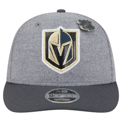 NHL Gray/Black Vegas Golden Knights New Era Wool Pin Low Profile 9FIFTY Snapback Hat