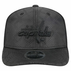 NHL Black Washington Capitals New Era Quilted Nylon 9SEVENTY Adjustable Trucker Hat