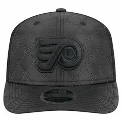 NHL Black Philadelphia Flyers New Era Quilted Nylon 9SEVENTY Adjustable Trucker Hat