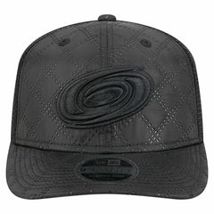 NHL Black Carolina Hurricanes New Era Quilted Nylon 9SEVENTY Adjustable Trucker Hat