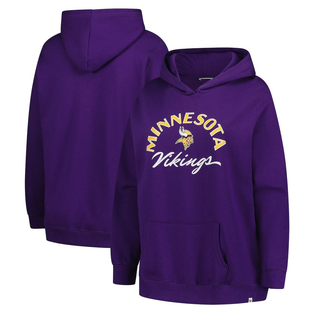 '47 Women's Plus Size Whirlwind Naomi Hoodie - Minnesota Vikings