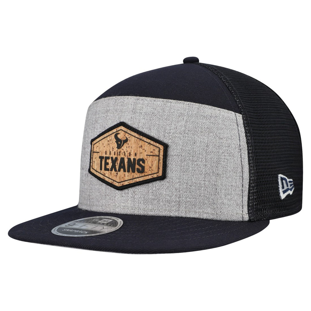 Cork Split Panel 9FIFTY Trucker Snapback Hat - Houston Texans