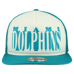 Throwback Cutout A-Frame 9FIFTY Snapback Hat - Miami Dolphins