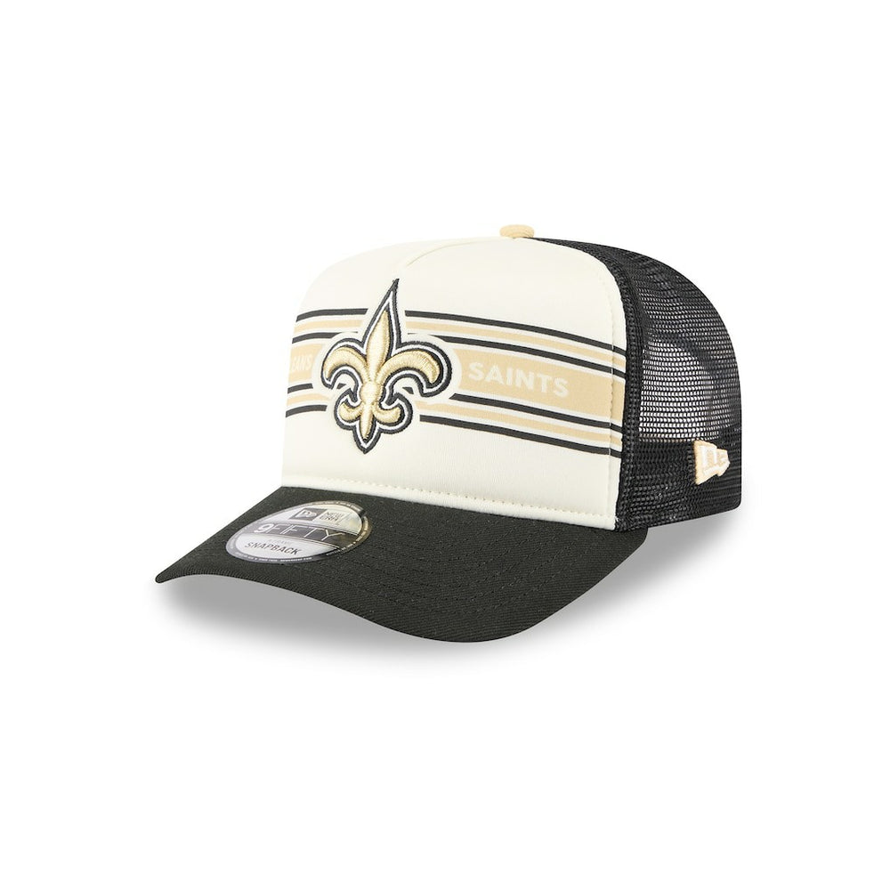 Banner A-Frame 9FIFTY Trucker Snapback Hat - New Orleans Saints