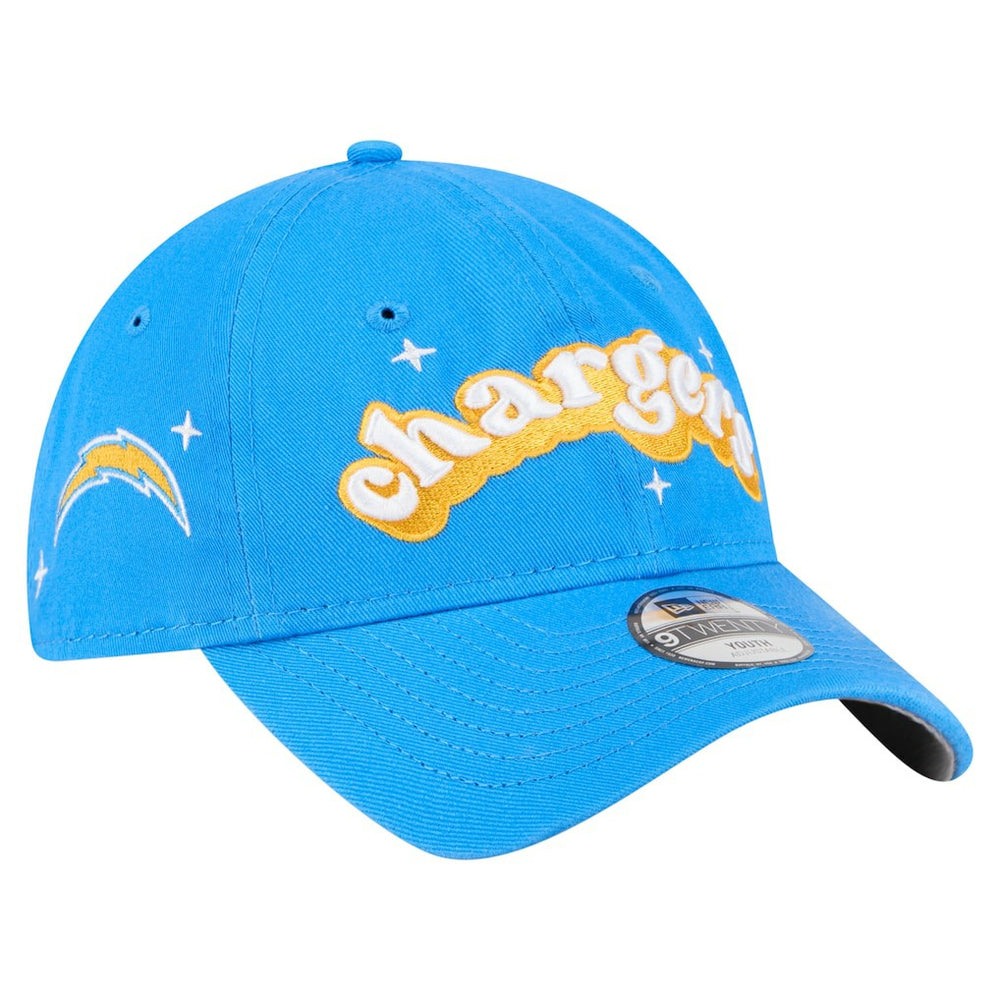 Girls Youth Cheer 9TWENTY Adjustable Hat - Los Angeles Chargers
