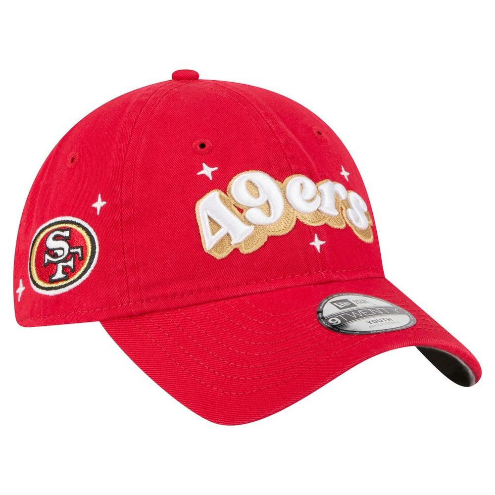Girls Youth Cheer 9TWENTY Adjustable Hat - San Francisco 49ers