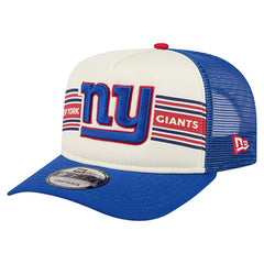 Youth Banner 9FIFTY A-Frame Adjustable Trucker Hat - New York Giants