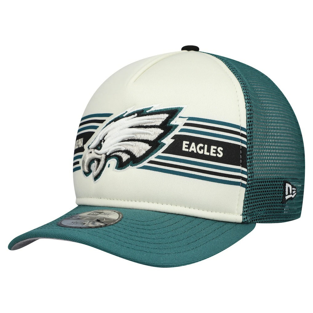 Youth Banner 9FIFTY A-Frame Adjustable Trucker Hat - Philadelphia Eagles