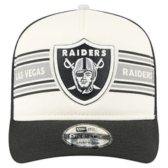Youth Banner 9FIFTY A-Frame Adjustable Trucker Hat - Las Vegas Raiders