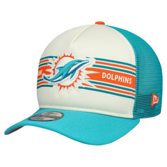 Youth Banner 9FIFTY A-Frame Adjustable Trucker Hat - Miami Dolphins
