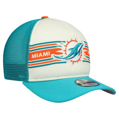 Youth Banner 9FIFTY A-Frame Adjustable Trucker Hat - Miami Dolphins
