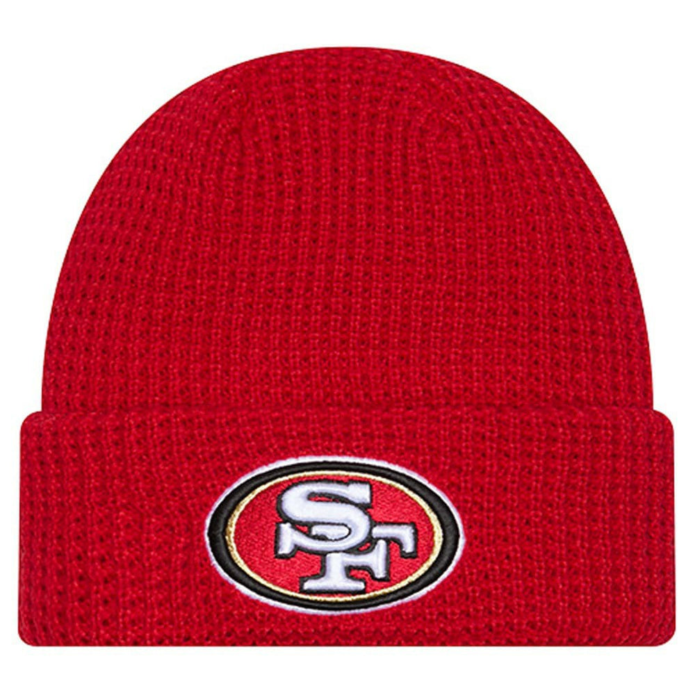Youth Waffle Cuffed Knit Hat - San Francisco 49ers