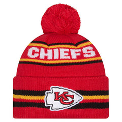 Youth Classic Cuffed Knit Hat with Pom - Kansas City Chiefs