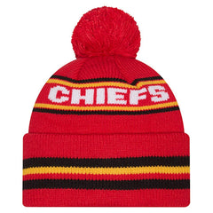 Youth Classic Cuffed Knit Hat with Pom - Kansas City Chiefs
