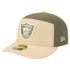 Two-Tone Color Pack Split Panel 59FIFTY Fitted Hat - Las Vegas Raiders