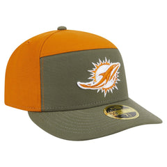 Two-Tone Color Pack Split Panel 59FIFTY Fitted Hat - Miami Dolphins