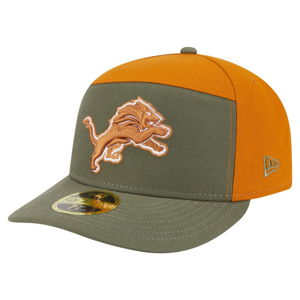 Two-Tone Color Pack Split Panel 59FIFTY Fitted Hat - Detroit Lions