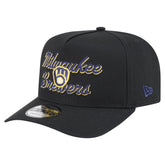 MLB Milwaukee Brewers New Era Chainstitch 9FIFTY A-Frame Snapback Hat