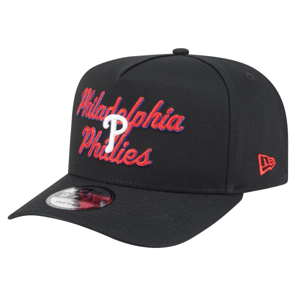 MLB Philadelphia Phillies New Era Chainstitch 9FIFTY A-Frame Snapback Hat
