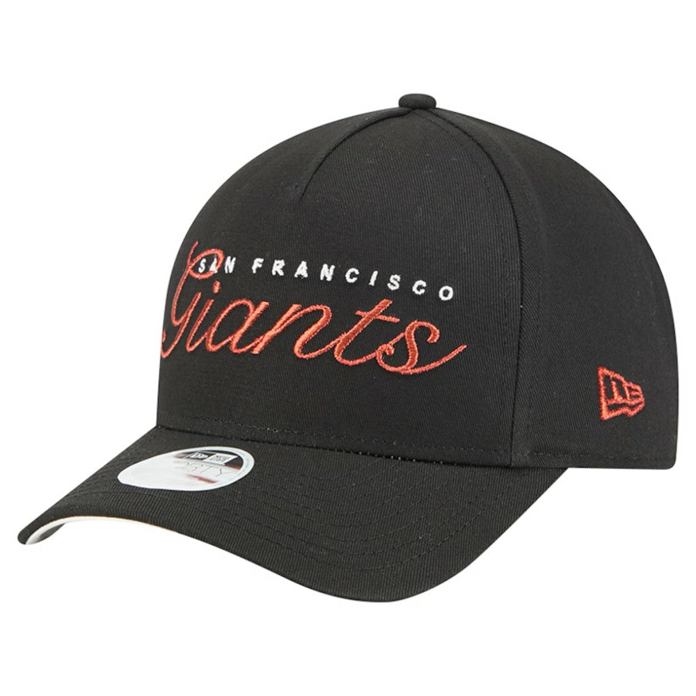 MLB San Francisco Giants New Era Women's Metallic A-Frame 9FORTY Adjustable Hat