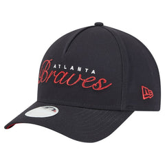 MLB Atlanta Braves New Era Women's Metallic A-Frame 9FORTY Adjustable Hat