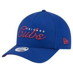 MLB Chicago Cubs New Era Women's Metallic A-Frame 9FORTY Adjustable Hat