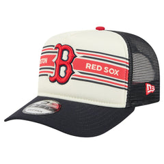 MLB Boston Red Sox New Era Banner A-Frame 9FIFTY Trucker Snapback Hat