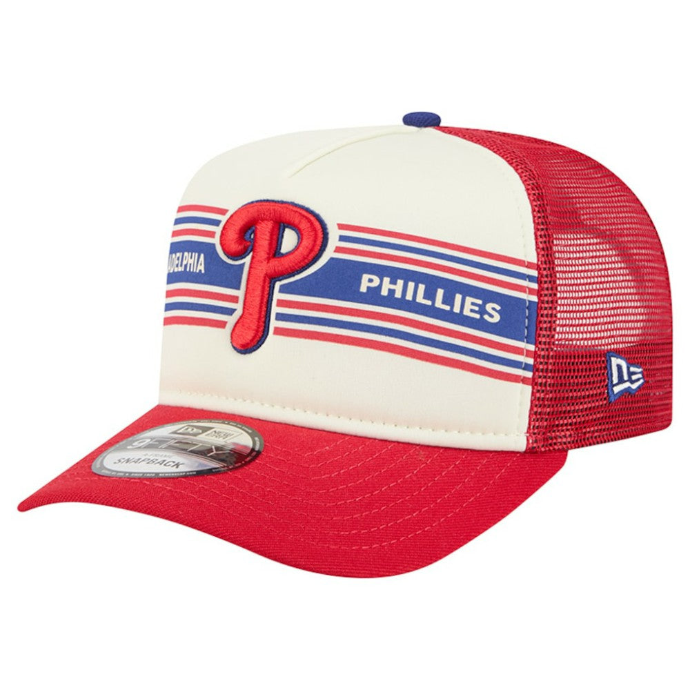 MLB Philadelphia Phillies New Era Banner A-Frame 9FIFTY Trucker Snapback Hat