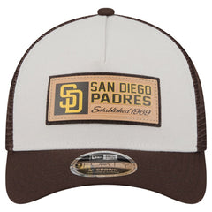 MLB San Diego Padres New Era Text A-Frame Trucker 9FORTY Hat