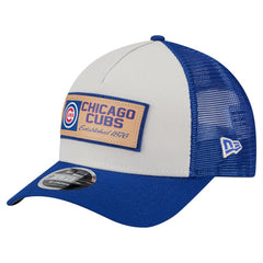 MLB Chicago Cubs New Era Text A-Frame Trucker 9FORTY Hat