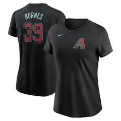 MLB Corbin Burnes Arizona Diamondbacks Nike Women's Fuse Name & Number T-Shirt