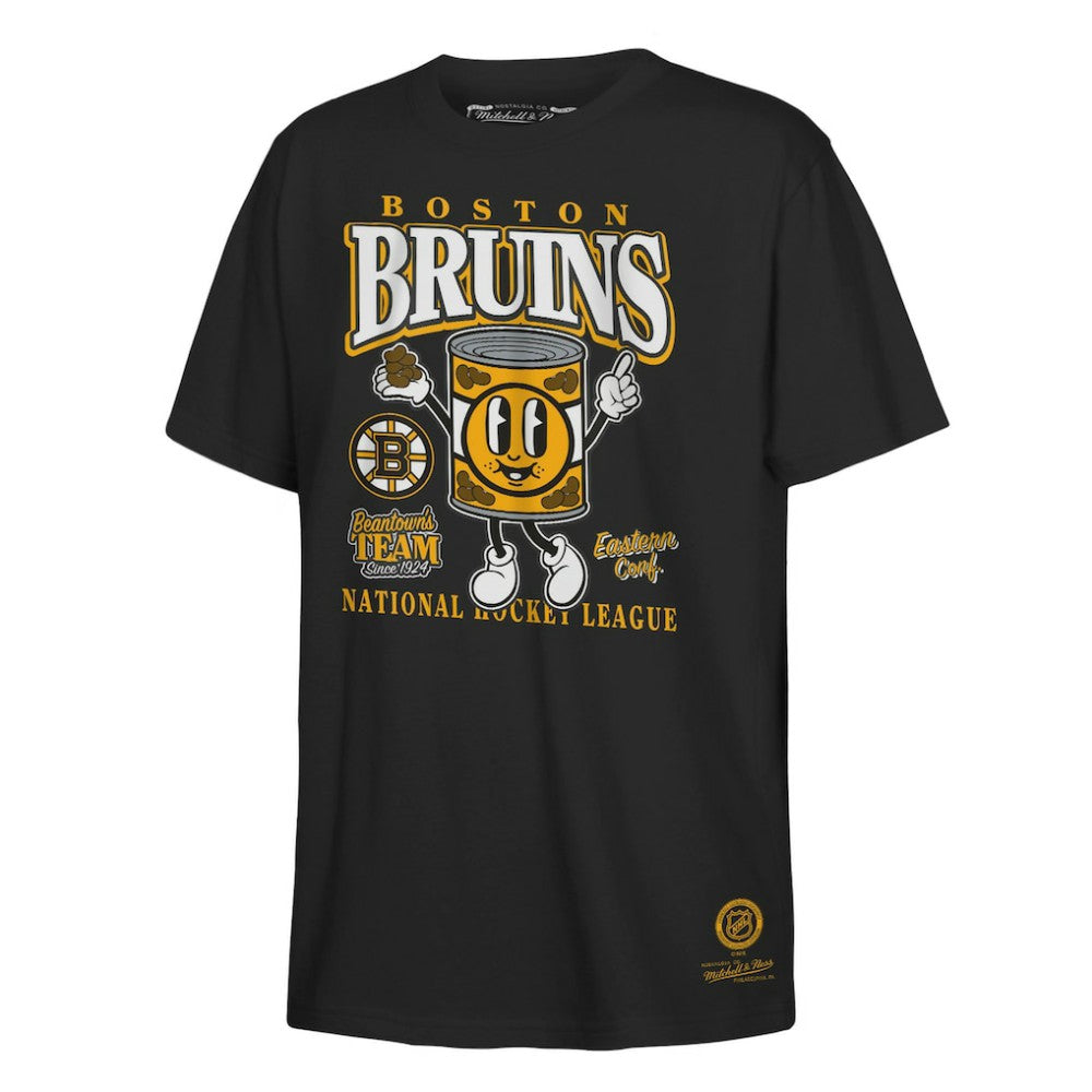 NHL Black Boston Bruins Mitchell & Ness Youth Concession Stand T-Shirt