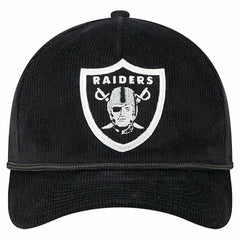 Cord Corduroy 9FORTY A-Frame Adjustable Hat - Las Vegas Raiders