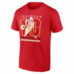 NHL Red Jonathan Huberdeau Calgary Flames Player Show T-Shirt